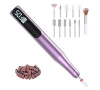 Torno Uñas Drill para Manicura Profesional Nail Lima Electrica 800mAh ,Fresas Broca Uñas Gel, 12 EN 1 4-6 horas de funcionamiento 20 000 rpm Set de manicura y pedicura