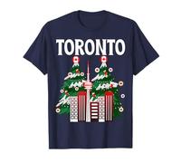 Tornonto Horizonte Invierno Nieve Canadá Canadiense Navidad NYE Camiseta