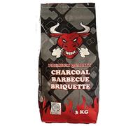 TORO - Briquetas de carbón para barbacoa, alto poder calorífico, indicadas tanto para cocción rápida como para cocción lenta, saco de 3 kg
