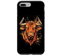 Toro Buey Ganado Doméstico Granja Vaca Taurus Toros Carcasa para iPhone 7 Plus/8 Plus
