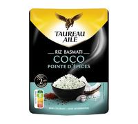 Toro con alas | Arroz alado Tauro Basmati Coco 2 minutos 250 g | 3 piezas