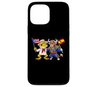 Toro Español Rana Coquí de Puerto Rico Bandera de España Carcasa para iPhone 13 Pro Max