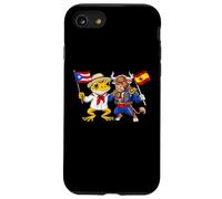 Toro Español Rana Coquí de Puerto Rico Bandera de España Carcasa para iPhone SE (2020) / 7 / 8