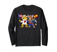 Toro Español Rana Coquí de Puerto Rico Bandera de España Manga Larga