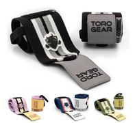 TORO GEAR Muñequeras negras CrossFit y Halterofilia - Titan Ultra Lift - Soporte Profesional para Levantamientos Pesados - Velcro Ultrafuerte - Talla M 30 cm o L 45 cm (Black Hawk, M)