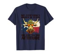 Toro patriótico genial con aspecto de Texas para niños y niñas Camiseta