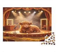 Toro Teatro Comedia Puzzle de 1000 Piezas Papel Puzzle para Adultos Escena de Animales Juego de Puzzle 1000 Piezas Decoración Hogar Regalo 38x26cm/1000pcs