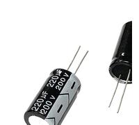 TORONG 5 uds 200v220UF 18x30mm condensadores electrolíticos de Aluminio 200v 220uf 200wv 200vdc 220mf 220MFD