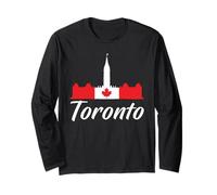 Toronto Canadá Animales Mapa Manga Larga