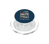 Toronto Canadá Skyline CN Tower Vintage Travel Artwork PopSockets PopGrip para MagSafe