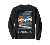 Toronto Canadá Skyline CN Tower Vintage Travel Artwork Sudadera