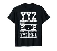 Toronto Flight Funny Canadá Camiseta