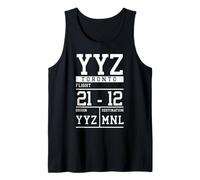 Toronto Flight Funny Canadá Camiseta sin Mangas