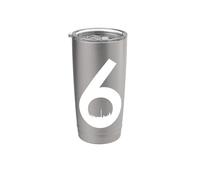Toronto The 6 T Dot Six Canadá Ontario City Vaso térmico de acero inoxidable de doble pared