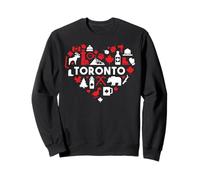Toronto trébol Canadá Rojo Blanco Sudadera
