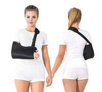 TOROS-GROUP Cabestrillo Brazo, Cabestrillo Hombro Inmovilizador Con Una Almohadilla De Espuma Para El Cuello, Cabestrillo Para Hombro Para Muñeca Rota, Codo, Brazo, Hombro Dislocado X-Small Negro