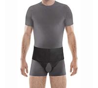 TOROS-GROUP Cinturón para Hernia Inguinal Para los Hombres - Cinturón para Hernia Crural para Mujeres - Braguero Hernia Inguinal -Apoyo en la hernia inguinal doble Medium Negro 108-117 cm