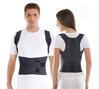 TOROS-GROUP Confort Posture Correcteur et Ceinture de maintien dorsale / 100%-Doublure en Coton - X-Large, Waist/Belly 101-110cm Black