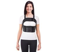 TOROS-GROUP Corsé de pecho para mujer con correa para el pecho con tirantes Ideal para costillas rotas postoperatorias coronarias y esternón Negro XL
