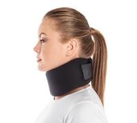 TOROS-GROUP Cuello ortopédico Schantza Suave Tratamiento y rehabilitación de la región Cervical, Altura del Cuello 10 cm, Negro Medio