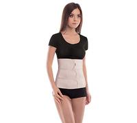 TOROS GROUP MANUFACTURE Cinturón abdominal de sujeción; Sujeción de espalda; Banda de sujeción abdominal;Cinturón de soporte postoperatorio; 31cm de altura X-Large Beige