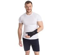 TOROS GROUP MANUFACTURE Muñequera con sujeción del pulgar para mano IZQUIERDA Small Negro <18 cm