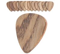 TOROS STORE Paquete de 12 púas de madera para guitarra, medianas, 1,2 mm de grosor, acabado texturizado natural, adecuadas para guitarras acústicas, eléctricas, bajos y ukelele
