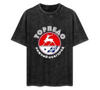 Torpedo Nizhny Novgorod Khl Russian Professional Hockey Mens T-Shirt Unisex Black Top tee S