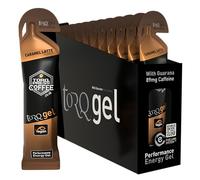Torq Gel Energético Latte De Caramelo (Con Guaraná) - Deportes, ciclismo, geles para correr con 30 g de carbohidratos, caja de 15