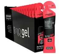 Torq Gel Energético Yogur de Fresa - Deportes, ciclismo, geles para correr con 30 g de carbohidratos, caja de 15