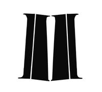 TorqCore 4 Pegatinas For Postes De Puerta Coche, Compatible for VW, T5 T6 2008-2021 moldura de puerta, guarnición de pilar