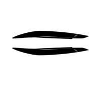 TorqCore Embellecedor Párpados Y Cejas For Faros Delanteros, Compatible Con X6 E71 2008-2014 moldura del marco de la ceja del faro(Gloss Black)