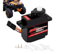 Torque Digital - 1,26 pulgadas, 1,4 kg, RC Servo Motor para la precisión suave, rotación de 180 grados con función de control estable, servo para robóticos Model Cars Boats Aircraft, Black, Box