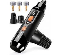 Torque X + 30% Power - Molinillo de uñas profesional para perros - Ultra silencioso 30 dB, potente motor de 7 velocidades de 16.000 RPM (fuerza de 20 K), luces LED duales, tiempo de funcionamiento de