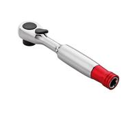 Torques - Llave de trinquete de 1/4 pulgadas con mecanismo de 2 direcciones y cabezal giratorio para acceder a un enchufe de espacio reducido
