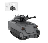 Torquino American M-113 - Bloque de construcción de tanques, kit de modelo de transporte de tanques del ejército, juegos de construcción de vehículos militares, modelo militar coleccionable para