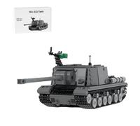Torquino ISU-152 - Juego de bloques de construcción de tanques, kit de modelo de tanque de batalla principal, juegos de construcción de vehículos militares WW2, modelo militar coleccionable para