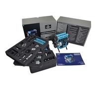 Torquino Kit de modelo de motor de metal L4, construye tu propio motor de coche en línea que funciona, más de 364 piezas de modelos de ingeniería para adultos