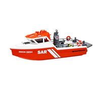 Torquino Mini barco a control remoto a escala 1/32, 2.4 G, 8 km/h, barco de rescate impermeable de alta velocidad con batería de larga duración, modelo de barco eléctrico, regalo para adultos (versión