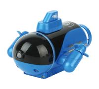 Torquino Mini submarino RC para piscinas, bañeras, barco de buceo eléctrico a control remoto de 4 canales, submarino impermeable con hélices dobles, dirección de superficie de buceo hacia adelante y