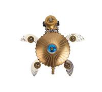 Torquino Rompecabezas de metal 3D para adultos, modelo de tortuga mecánica Steampunk 3D, kit de organismo marino, rompecabezas de animales de metal, adornos creativos de escritorio (más de 100 piezas)
