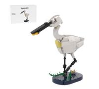 Torquino Spoonbill - Juego de bloques de construcción de pájaros, kit de modelo dinámico de animales con soporte de exhibición, ladrillo de construcción de modelo animal para adultos, MOC-206276 (146