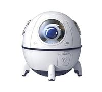 TORR Astronauta Nave Espacial Aromaterapia Humidificador de Aire Purificador Difusor de Fragancia de Agua EléCtrica Humidificador Blanco