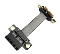 TORR PCI-E 3.0 1X Cable de extensión para tarjeta gráfica compatible con tarjeta de sonido NIC multifuncional conveniente tarjeta USB, 90°