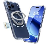 TORRAS 360° Ostand O3 Fitness para iPhone 17 Pro Funda - Soporte magnético flexible, protección militar, compatible con MagSafe Funda iPhone 17 Pro Case Delgada Resistente a Golpes Resistente a