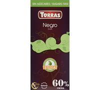 Torras Chocolate Negro 60 % con Stevia, 100g