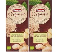 Torras - Chocolate Negro con Maca y Jengibre, 100 g BIO (Paquete de 2)