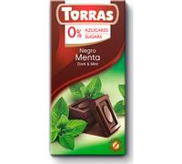 Torras Chocolate Negro Menta sin Gluten sin Azúcar 75g