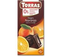 Torras Chocolate Negro Naranja sin Gluten sin Azúcar 75g
