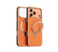 TORRAS Compatible con iPhone 17 Pro MAX Funda Magnética con Soporte Ostand Spin VegSkin Series, Naranja